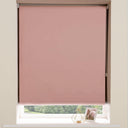 Plain Thermal Blackout Roller Blind Pink Roller Blind Alan Symonds 60cm width x 165cm drop  