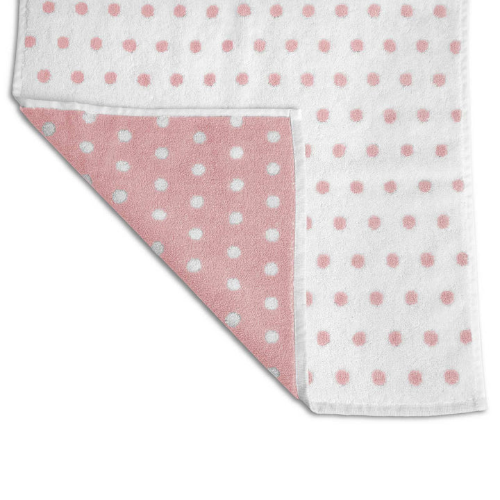 Spots Polka Dot 100% Cotton Towel Pink -  - Ideal Textiles