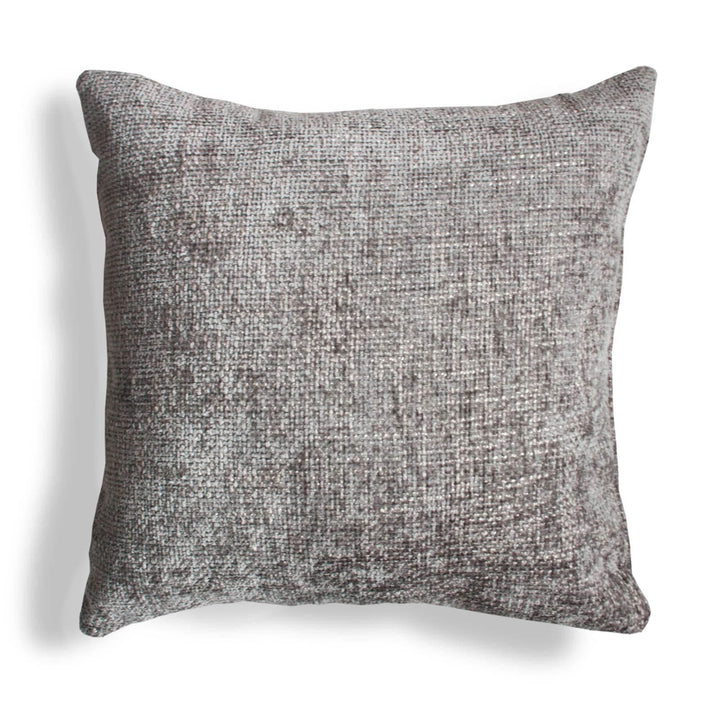 Hopsack Chenille Cushions Platinum 22'' x 22'' - Cushion Cover Only - Ideal Textiles