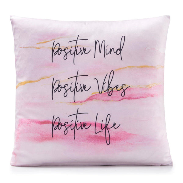 Positive Affirmations Velvet Cushion Cover 18" x 18" -  - Ideal Textiles