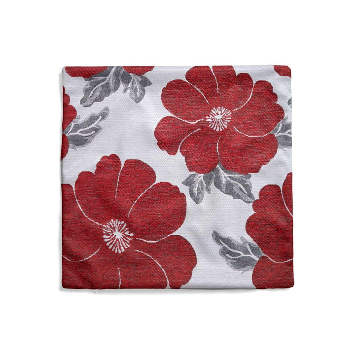 Kira Poppy Red Cushion Covers 18" x 18" -  - Ideal Textiles