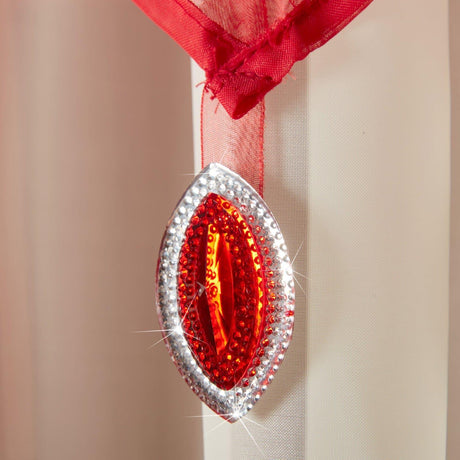 Gem Plain Red Voile Curtain Swags Voile Curtain Alan Symonds   