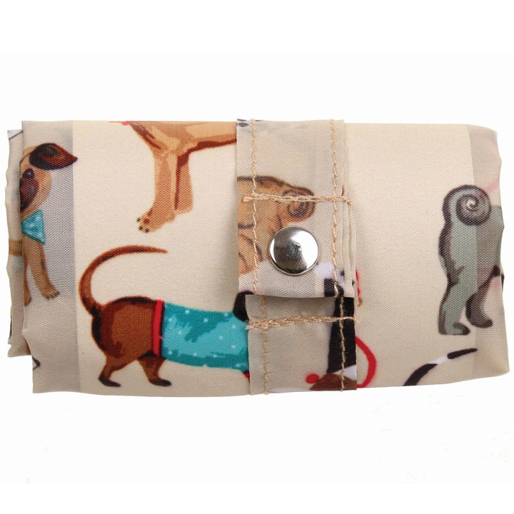 Hound Dog Reusable Roll-Up Shopping Bag -  - Ideal Textiles