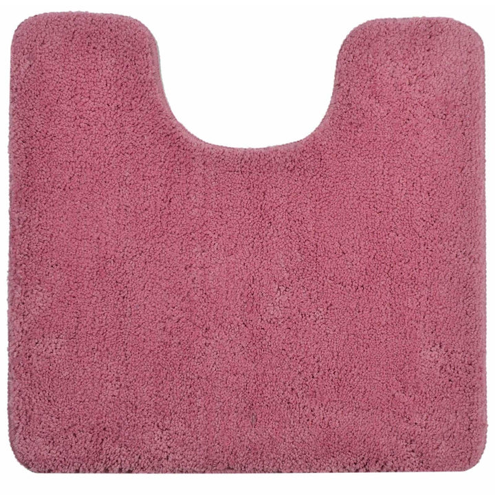 Luxury Microfibre Non-Slip Pedestal Mat Rose -  - Ideal Textiles