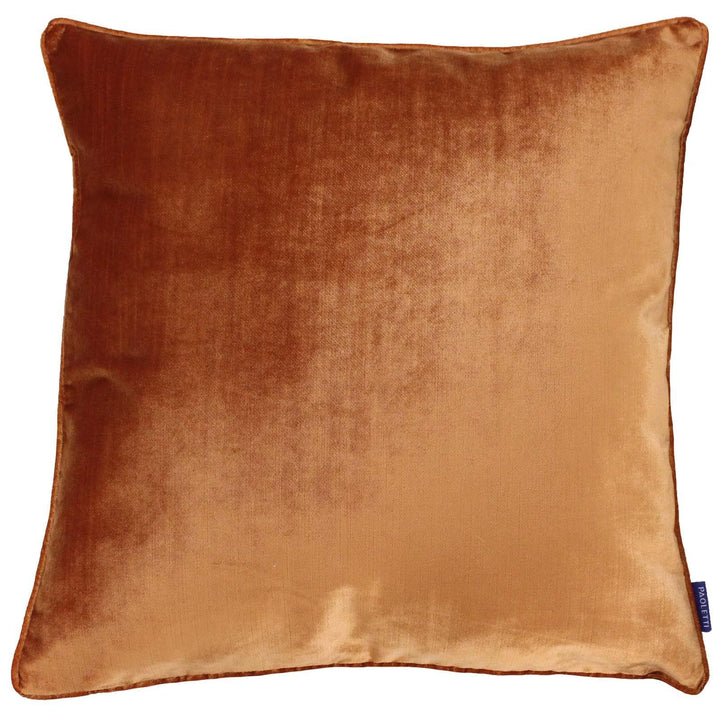 Luxe Velvet Plush Rust Cushion Covers 22'' x 22'' -  - Ideal Textiles