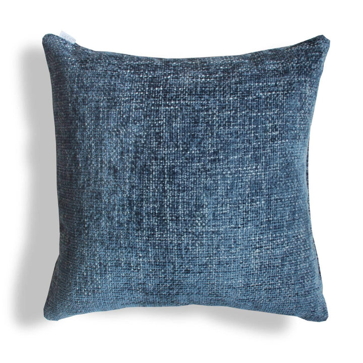 Hopsack Chenille Cushions Sapphire 22'' x 22'' - Cushion Cover Only - Ideal Textiles