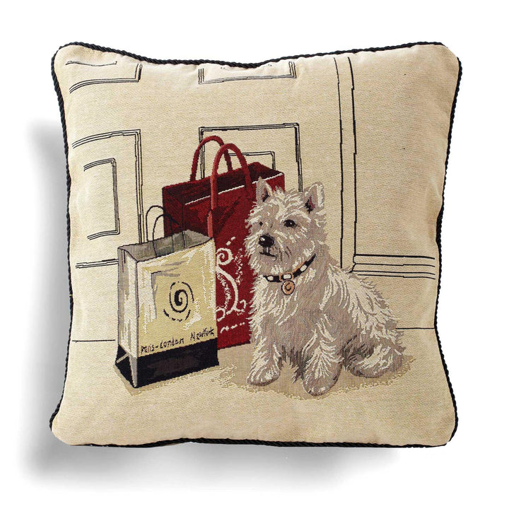 Scotty Dog Woven Tapestry Cushion Cover 18" x 18" -  - Ideal Textiles