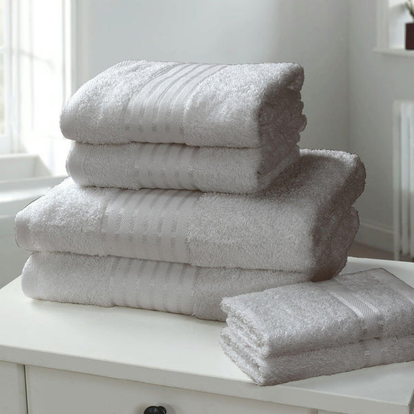 Windsor 100% Cotton 6 Piece Towel Bale Silver - Ideal