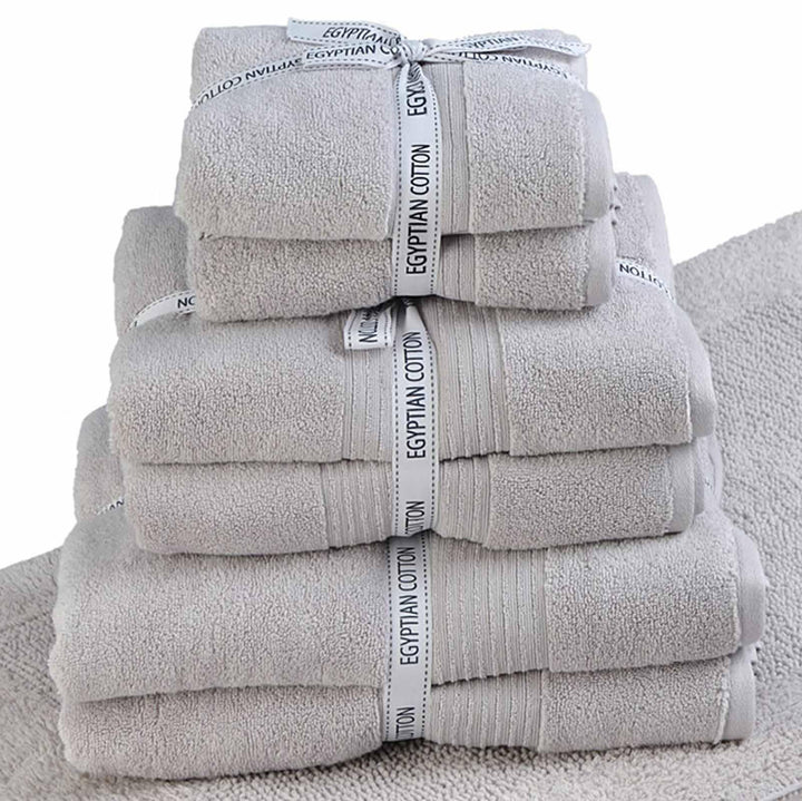 Spa Grey 100% Egyptian Cotton 6 Piece Towel Bale Set -  - Ideal Textiles