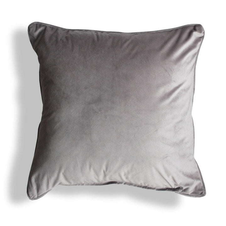 Lava Metallic Woven Cushions Silver 24'' x 24'' -  - Ideal Textiles