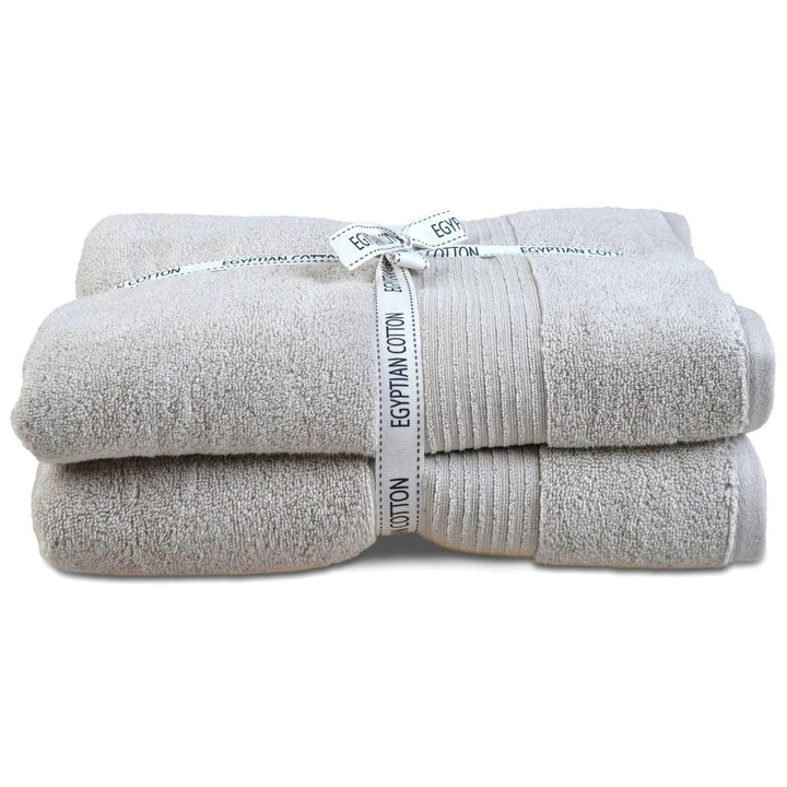 Spa Grey 100% Egyptian Cotton 2 Piece Towel Sets - Bath Sheets - Ideal Textiles
