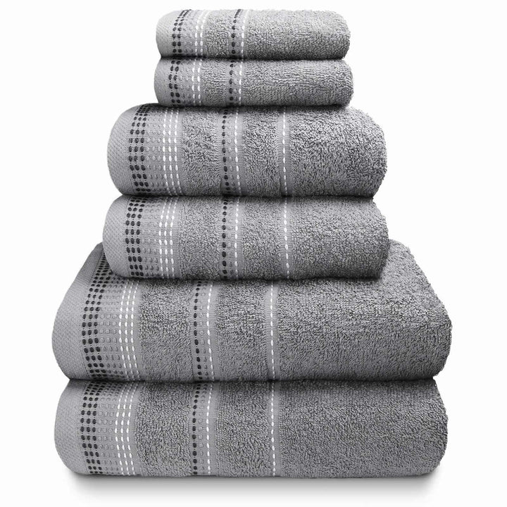 Berkley Grey 6 Piece Towel Bale Set -  - Ideal Textiles