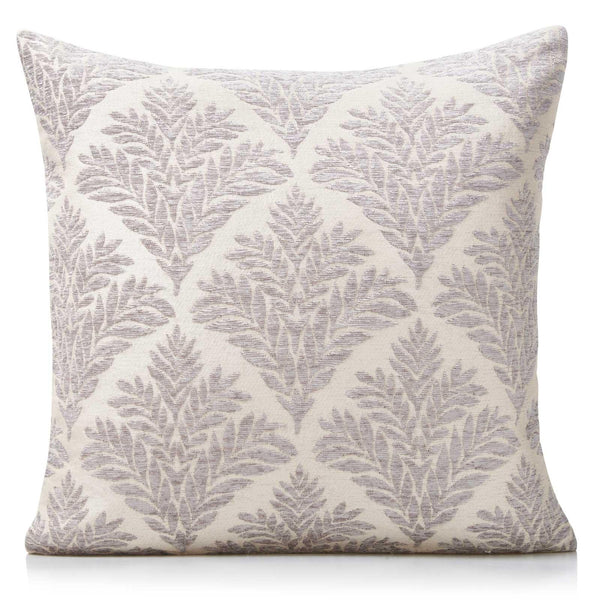 Oakham Chenille Silver Cushion Cover 18'' x 18'' -  - Ideal Textiles