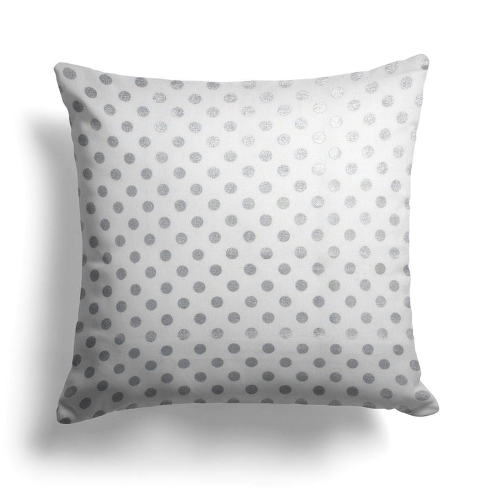 Zoey Metallic Silver Cushion Covers 17" x 17" -  - Ideal Textiles