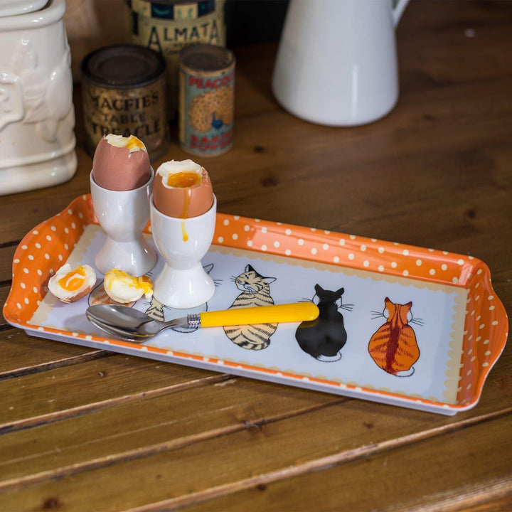Cats in Waiting Small Serving Tray -  - Ideal Textiles