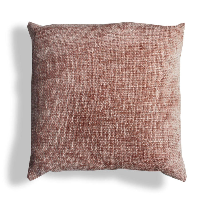 Hopsack Chenille Cushions Soft Peach 22'' x 22'' - Cushion Cover Only - Ideal Textiles