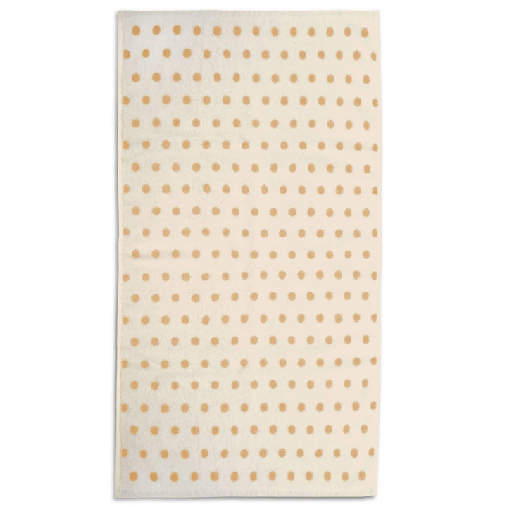 Spots Polka Dot 100% Cotton Towel Stone -  - Ideal Textiles