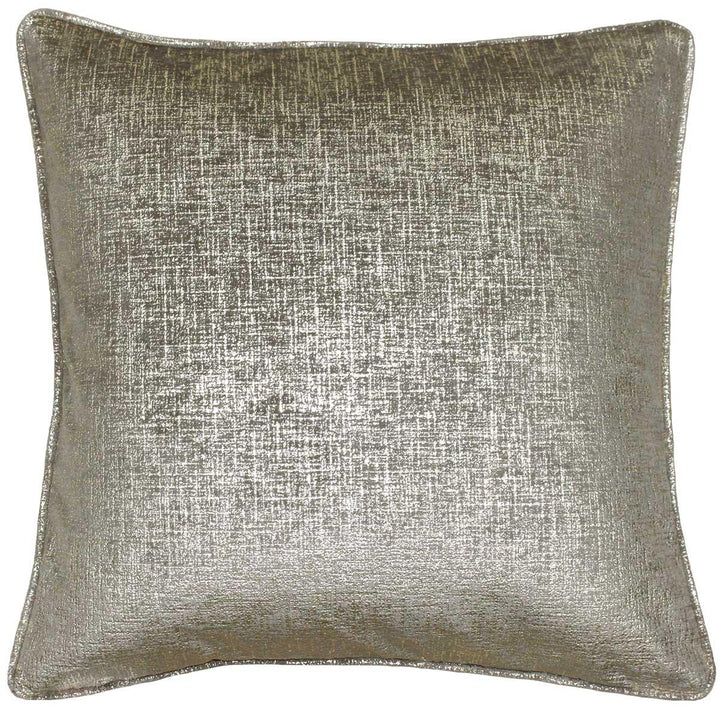 Venus Metallic Shimmer Taupe Gold Cushion Covers 18'' x 18'' -  - Ideal Textiles