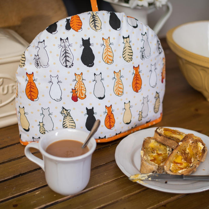 Cats in Waiting Luxury Cotton Tea Cosy -  - Ideal Textiles