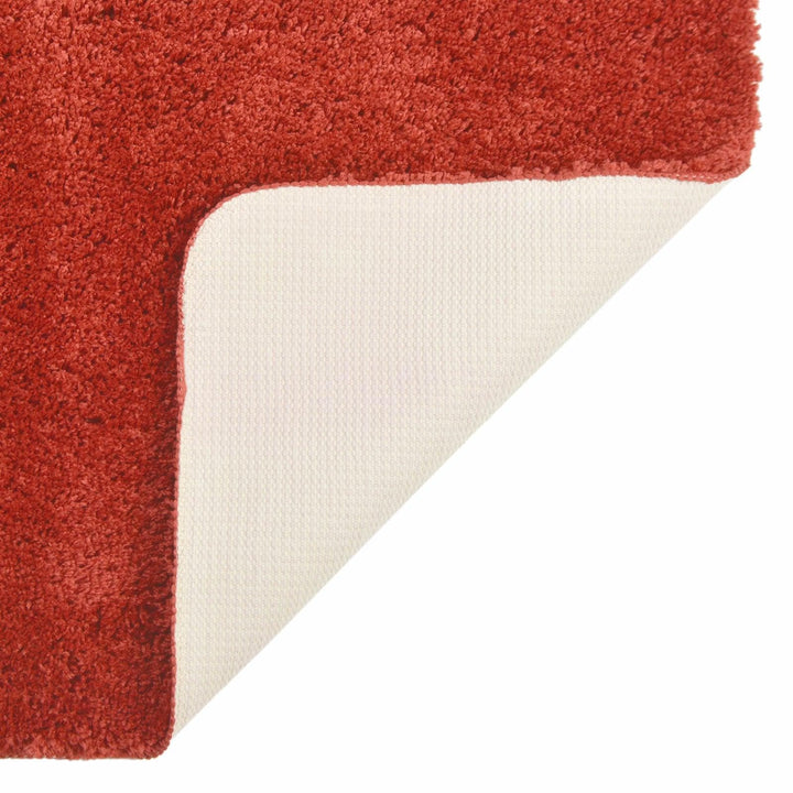 Luxury Microfibre Non-Slip Pedestal Mat Terracotta -  - Ideal Textiles
