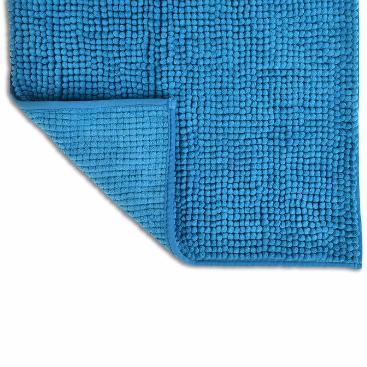 Supersoft Chenille Non-Slip Bath Mat Turquoise -  - Ideal Textiles