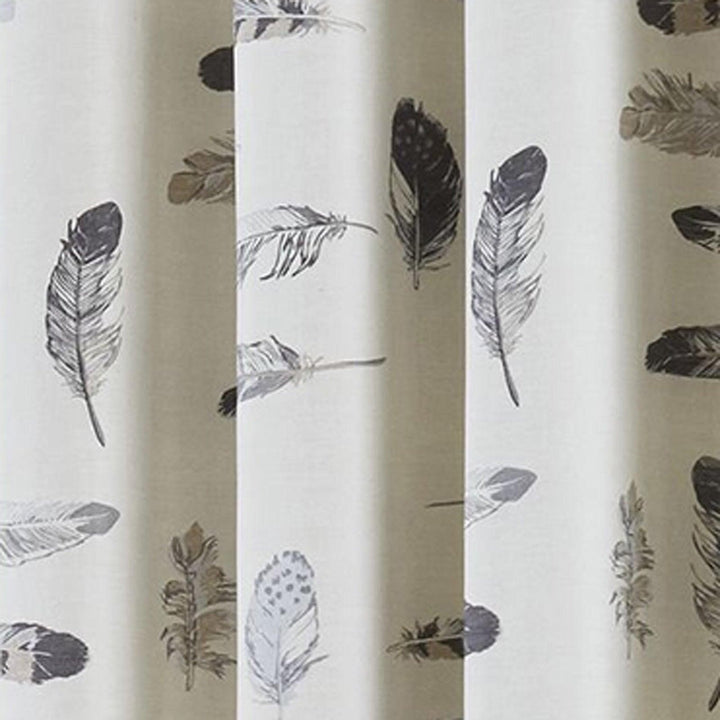 Idaho Feathers Lined Eyelet Curtains Grey -  - Ideal Textiles