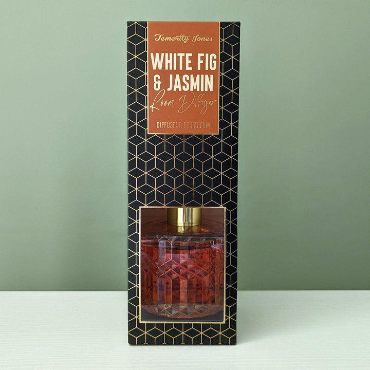 White Fig & Jasmine Cubic 150ml Reed Diffuser -  - Ideal Textiles