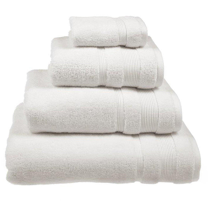 Super Soft Zero Twist White 100% Egyptian Cotton Towels - Hand Towel - Ideal Textiles