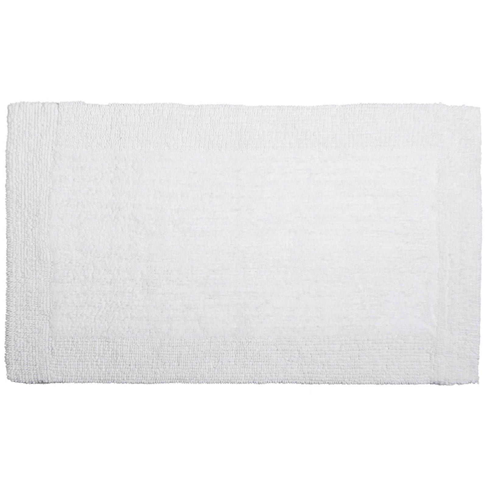 Elegance Large 100 Cotton Bath Mat White Ideal
