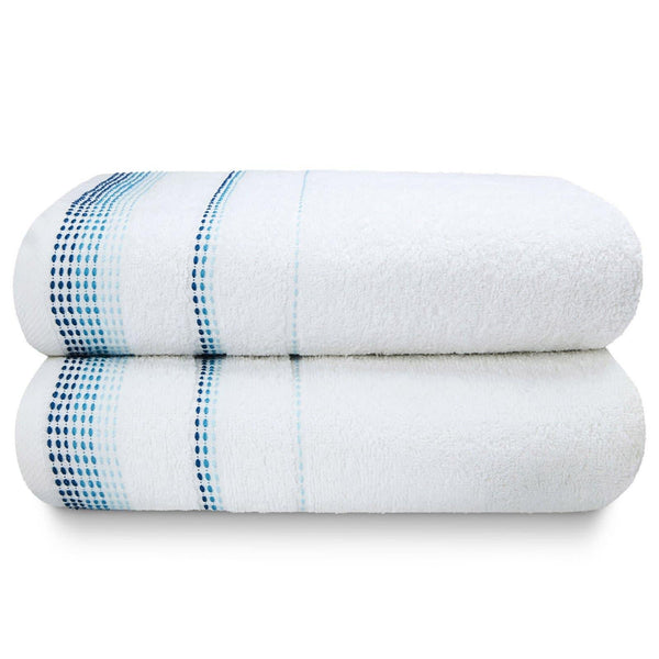 Berkley White 2 Piece Bath Sheet Towel Set -  - Ideal Textiles
