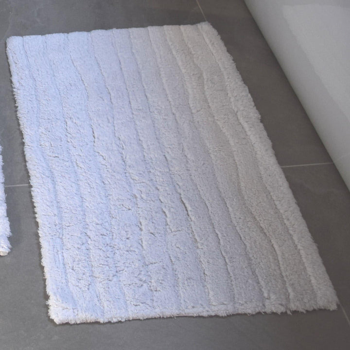 Finnley Cotton Bath & Pedestal Mat Set White -  - Ideal Textiles