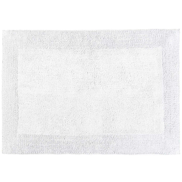 Spa Reversible Egyptian Cotton Bath Mat White -  - Ideal Textiles
