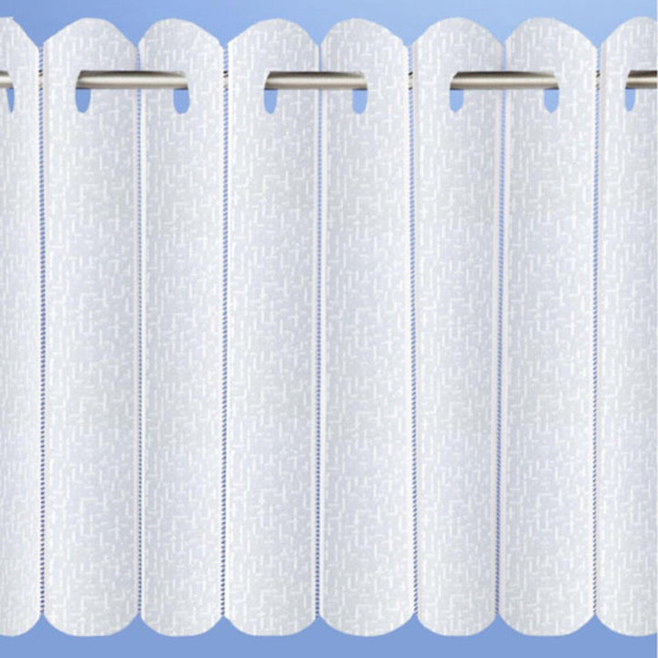Rhodes White Vertical Pleated Blinds - 72'' x 24'' - Ideal Textiles