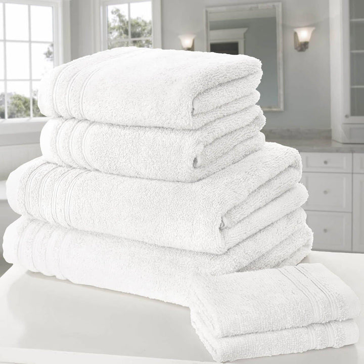 So Soft White 6 Piece Towel Bale Set -  - Ideal Textiles