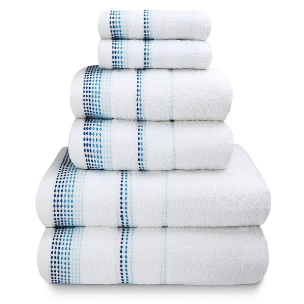 Berkley White 6 Piece Towel Bale Set -  - Ideal Textiles