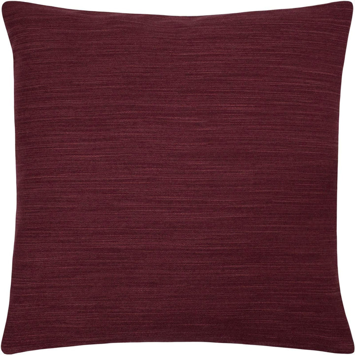 Dalton Textured Slub Wine Filled Cushions 17'' x 17'' - Polyester Pad - Ideal Textiles